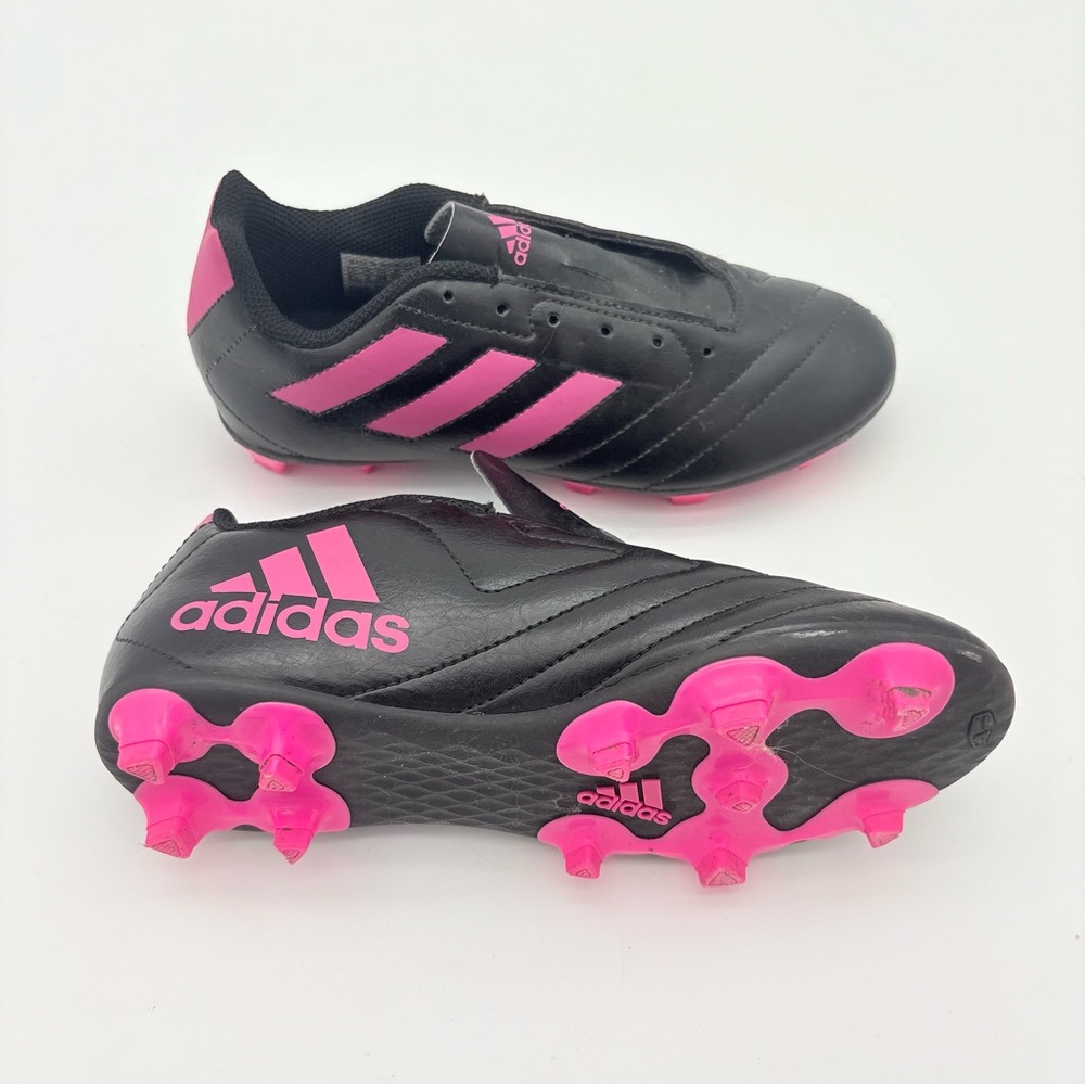 Adidas Predator Youth Black with Pink Accents Soccer Cleats Size 2.5